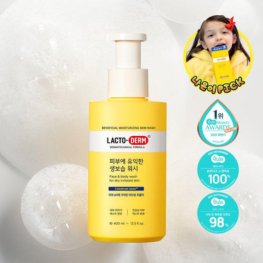 LACTO-DERM Beneficial Moisturizing Skin Wash 400mL