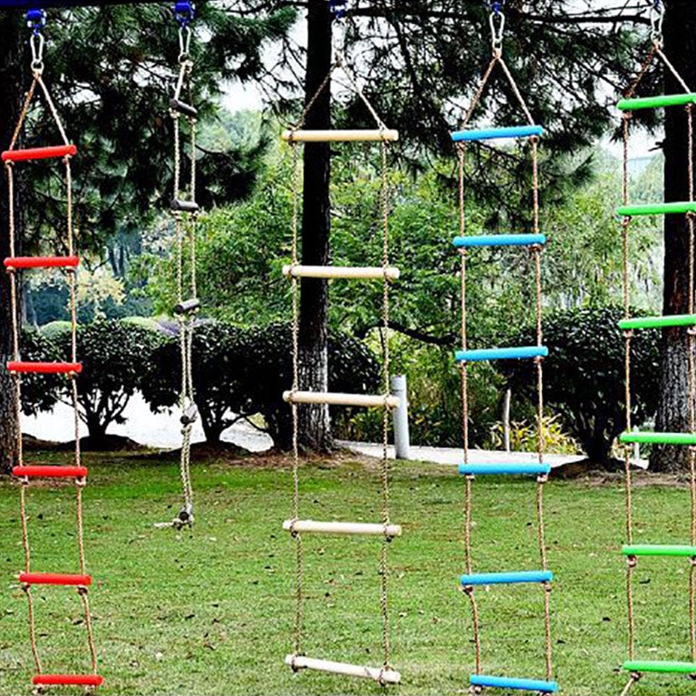 Cheers.Us Rope Ladder for Kids Climbing Game for Swing Accessories Tree House Playground Play