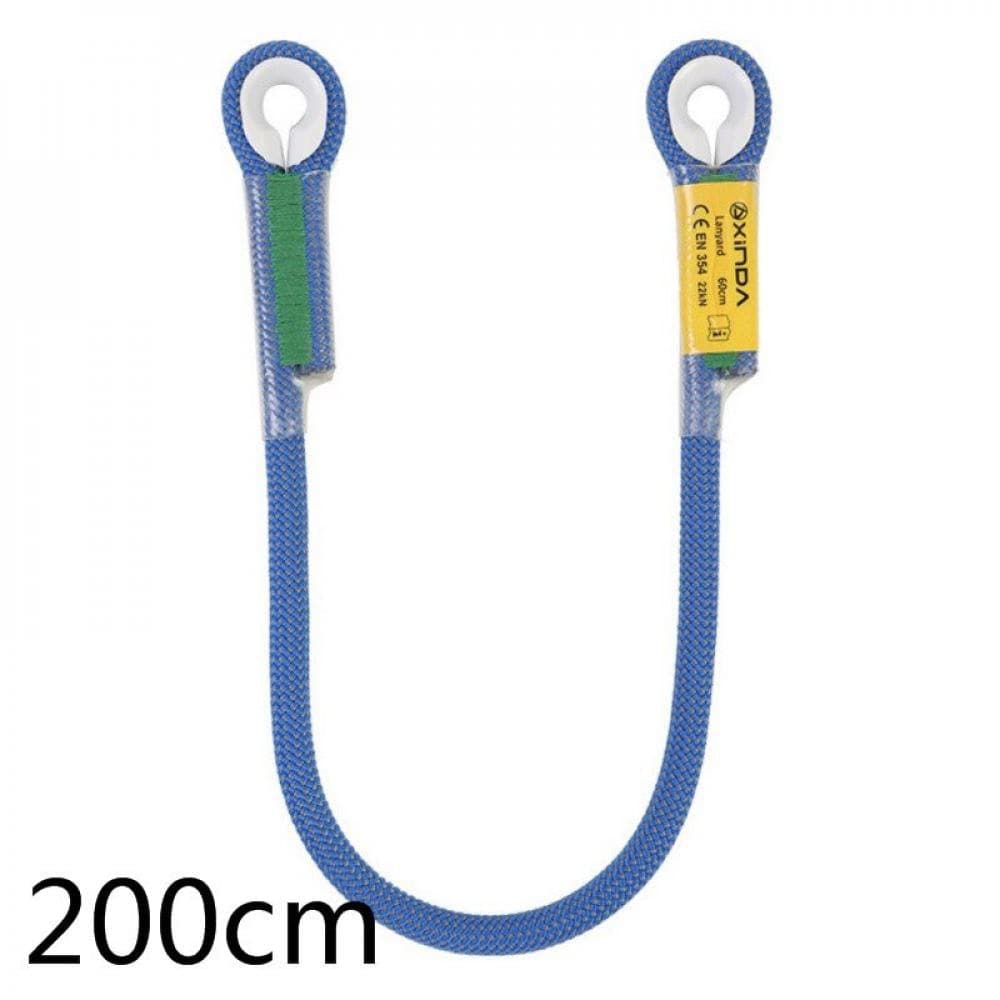 Clearance!1Pc Professional Rock Climbing 10.5Mm Rescue Lanyard Protective Eye-To-Eye Sling Loop Rappelling Rope Mountaineering Accessories Orange 200Cm/78.74"