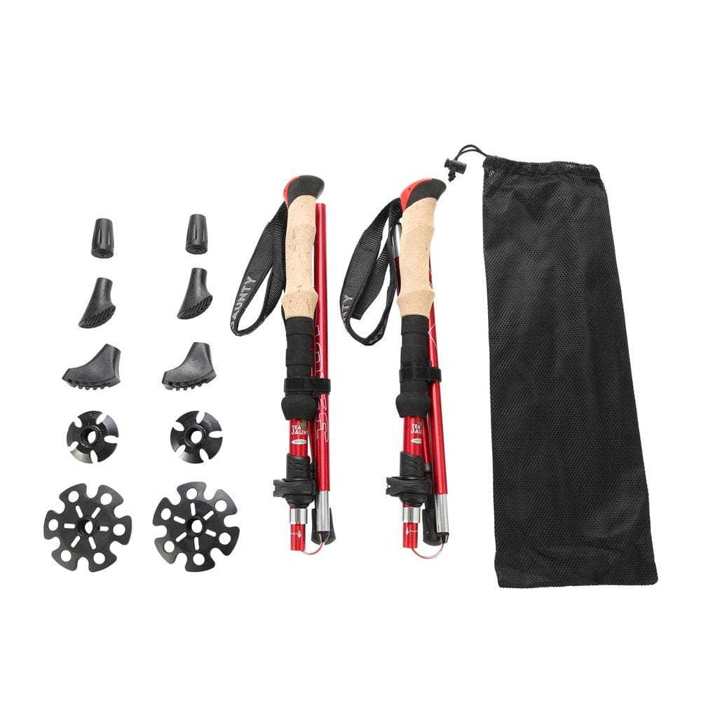 Climbing Climbing WMYBD Two-Pack Folding Trekking Poles Trekking Cane Accessory Set Aluminum Alloy