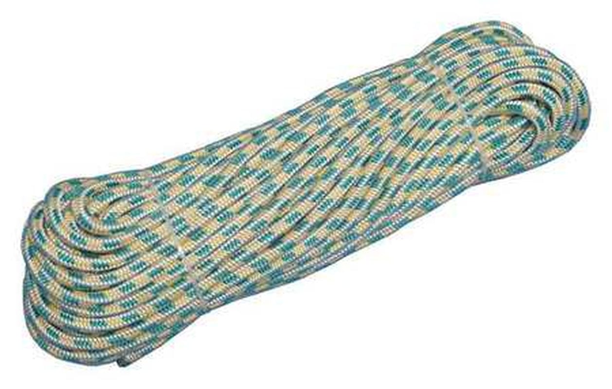 Climbing Rope,1/2 in X 120 Ft,16 Strand