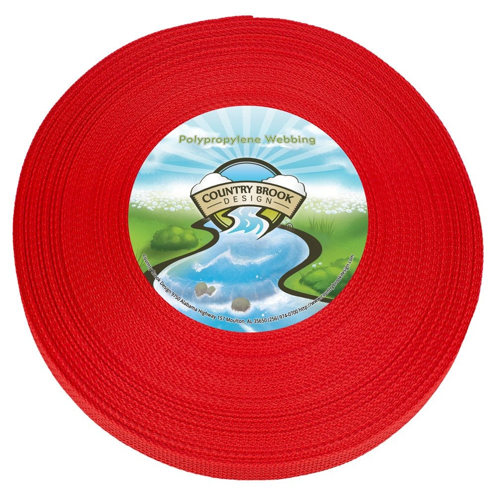 Country Brook Design® 1/2 Inch Dark Green Polypro Webbing, 10 Yards