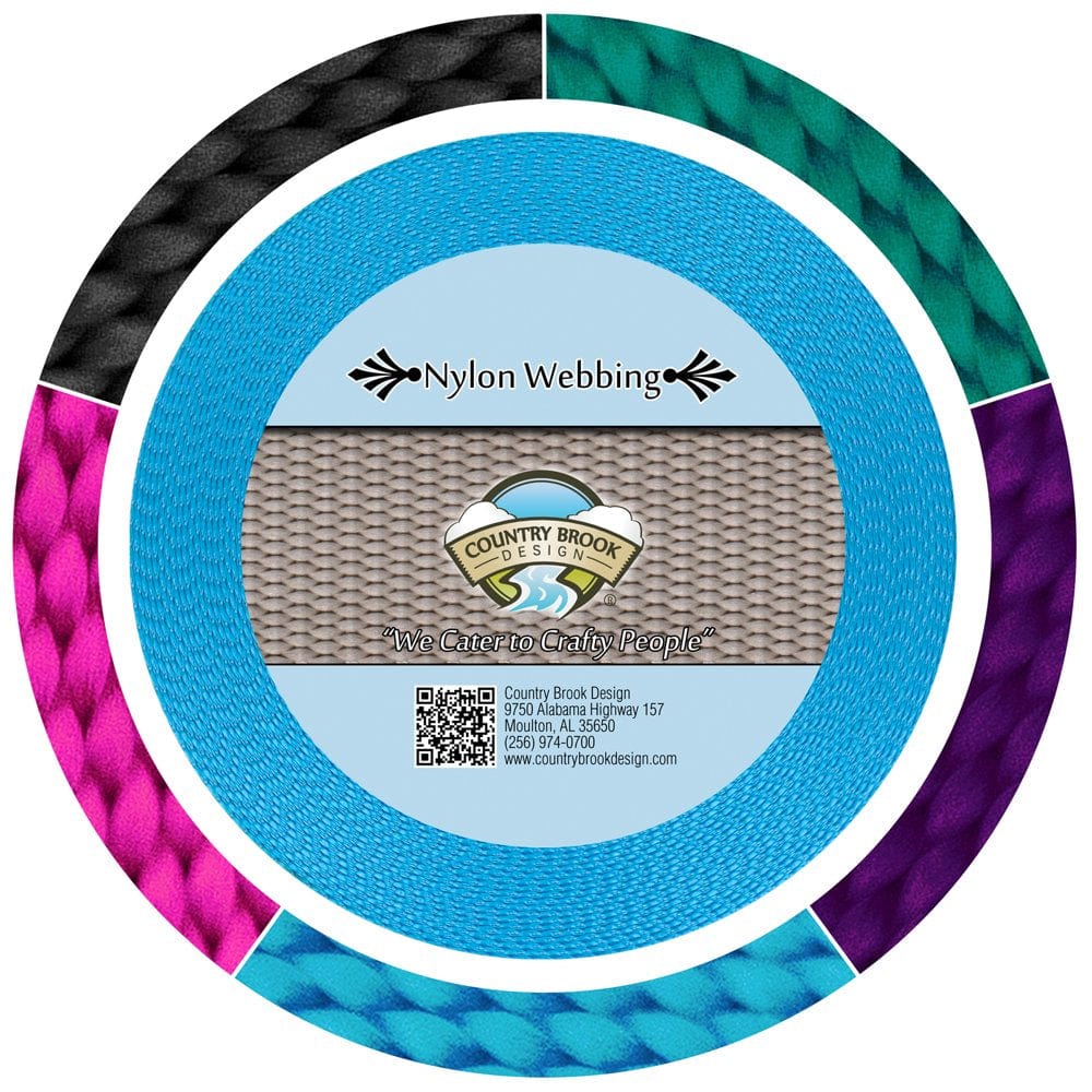 Country Brook Design® 1/2 Inch Seafoam Heavy Duty Nylon Webbing, 10 Yards