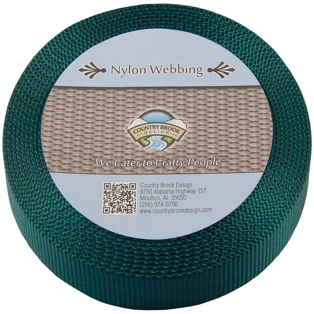 Country Brook Design® 1 Inch Burgundy Super Heavy Nylon Webbing, 10 Yards