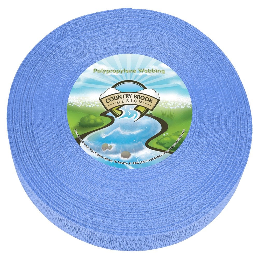 Country Brook Design® 1 Inch Pastel Pink Polypro Webbing, 10 Yards