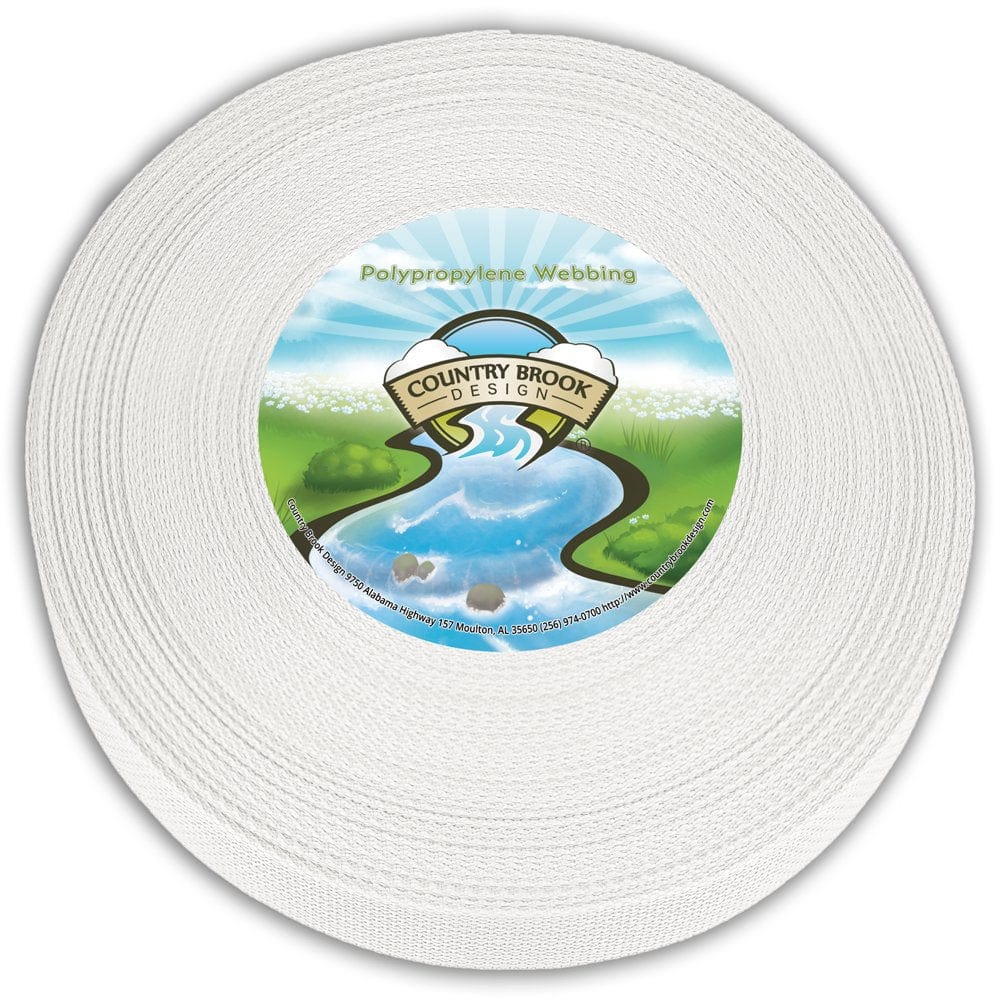 Country Brook Design® 1 Inch Pastel Pink Polypro Webbing, 10 Yards