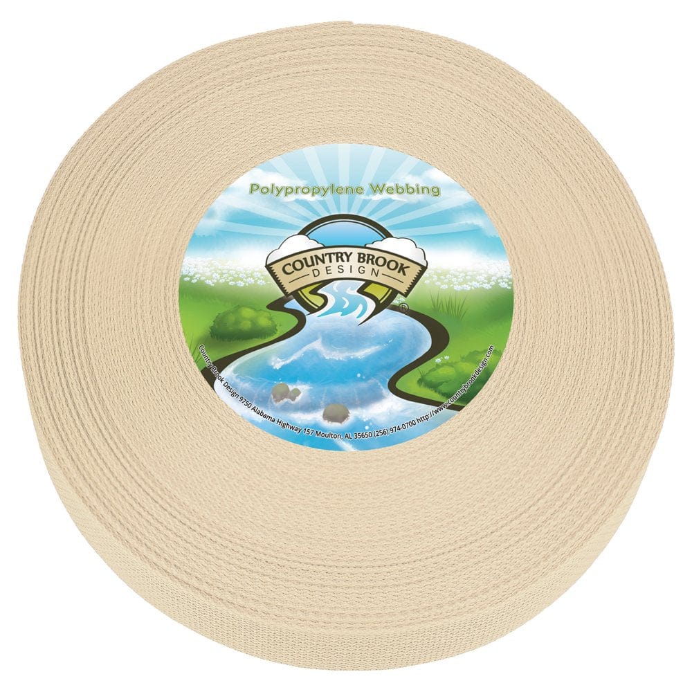 Country Brook Design® 1 Inch Pastel Pink Polypro Webbing, 10 Yards