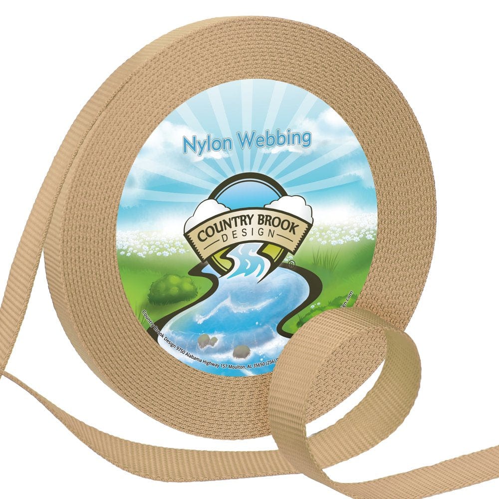 Country Brook Design&Reg; 1 Inch Ice Blue Heavy Nylon Webbing