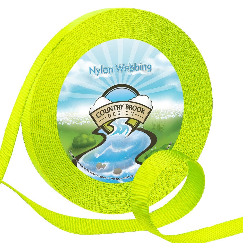 Country Brook Design&Reg; 1 Inch Ice Blue Heavy Nylon Webbing