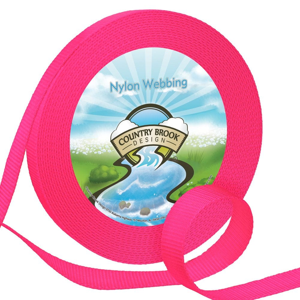 Country Brook Design&Reg; 1 Inch Ice Blue Heavy Nylon Webbing