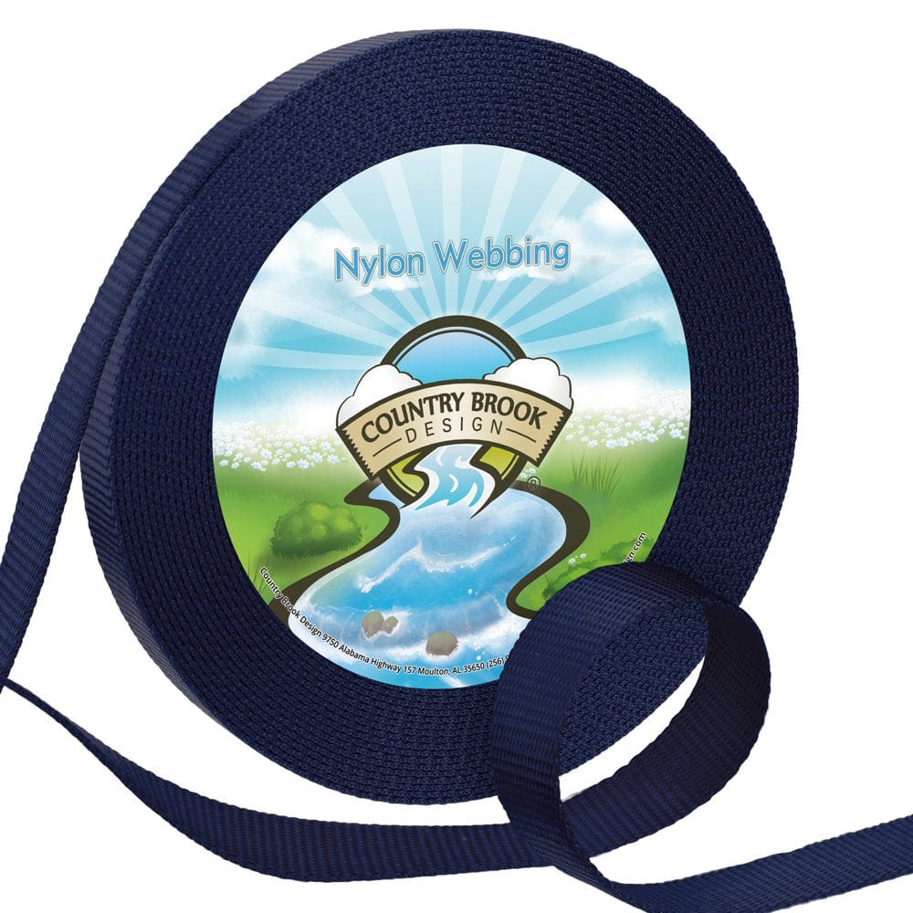 Country Brook Design&Reg; 1 Inch Ice Blue Heavy Nylon Webbing