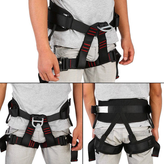 Dioche Climbing Harness,Adjustable Outdoor Heavy Duty Tree Climbing Rappelling Belt Safety Harness Protective Gear