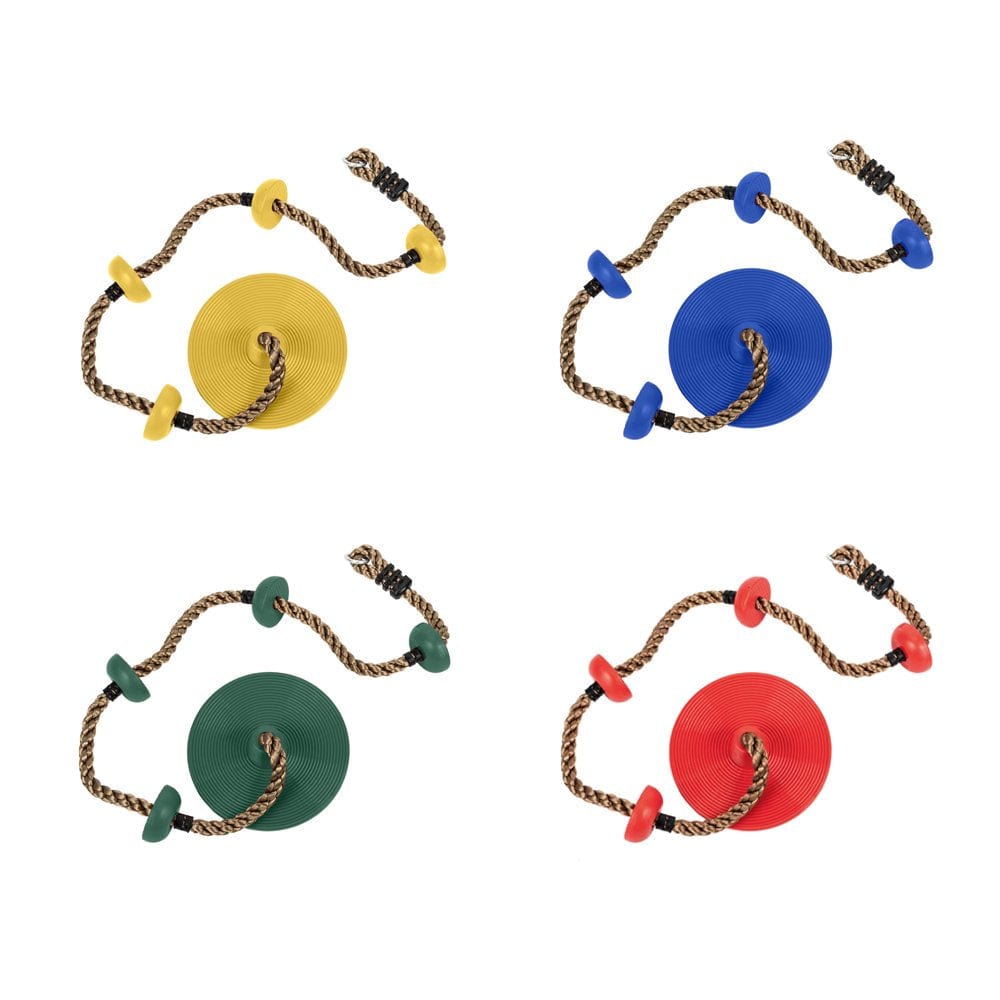 Disc Swing Seat Set Outdoor Climbing Rope - Tree Swing for Kids Backyard Playground 1Pc