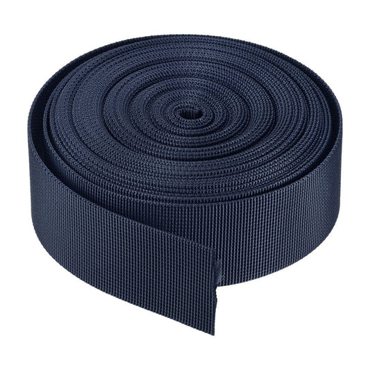 Flat Nylon Webbing Strap 1.5 Inch 10 Yards Dark Blue for Backpack, Luggage-Rack