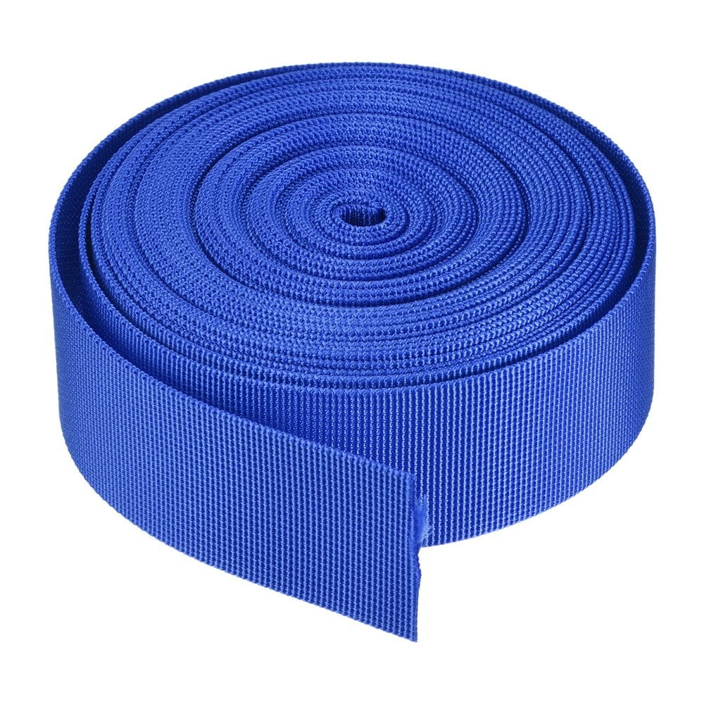 Flat Nylon Webbing Strap 1.5 Inch 10 Yards Dark Blue for Backpack, Luggage-Rack