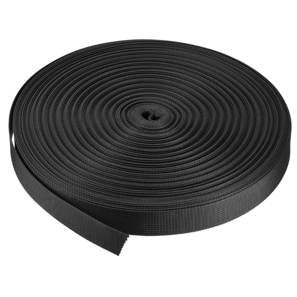 Flat Nylon Webbing Strap 1 Inch 50 Yards Bluish Green for Backpack, Luggage-Rack