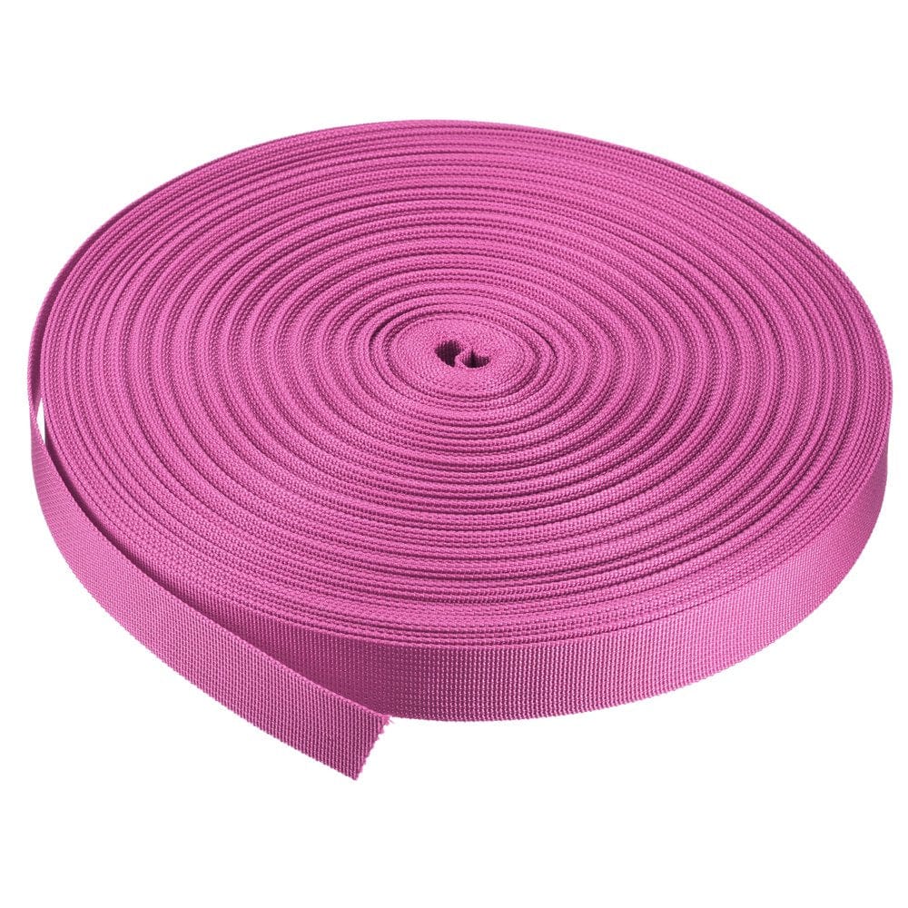 Flat Nylon Webbing Strap 1 Inch 50 Yards Bluish Green for Backpack, Luggage-Rack