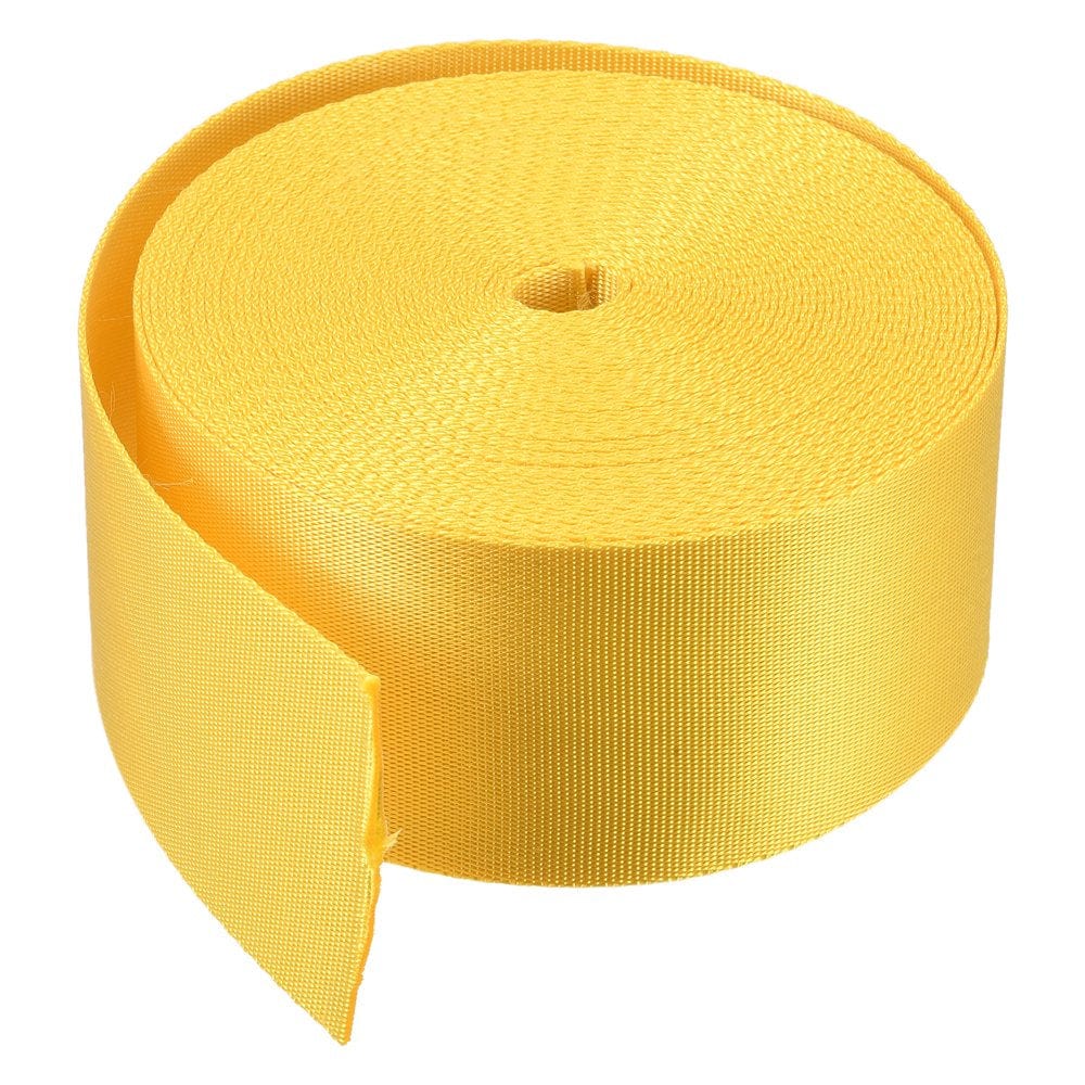 Flat Nylon Webbing Strap 2 Inch 10 Yards Bright Orange for Backpack