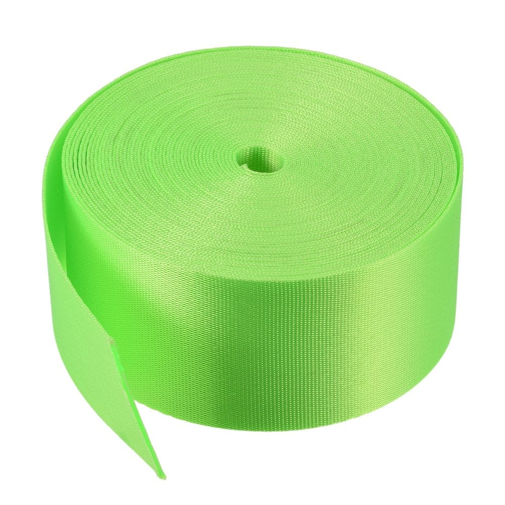 Flat Nylon Webbing Strap 2 Inch 10 Yards Bright Orange for Backpack