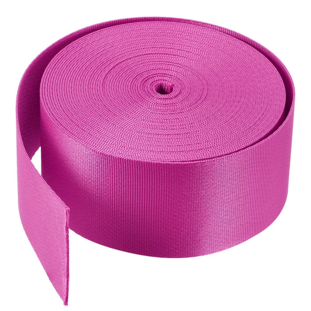 Flat Nylon Webbing Strap 2 Inch 10 Yards Bright Orange for Backpack