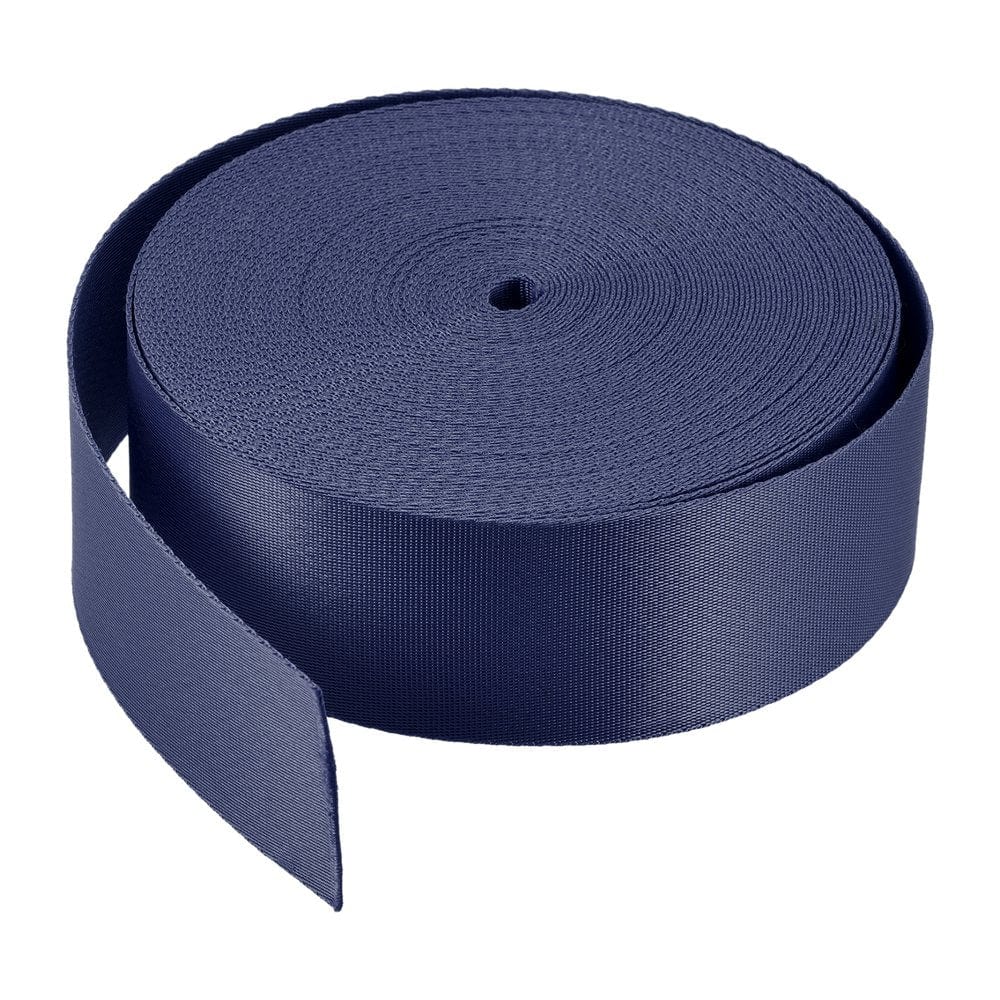 Flat Nylon Webbing Strap 2 Inch 20 Yards Blue for Backpack, Luggage-Rack