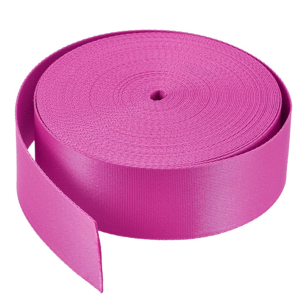 Flat Nylon Webbing Strap 2 Inch 20 Yards Blue for Backpack, Luggage-Rack