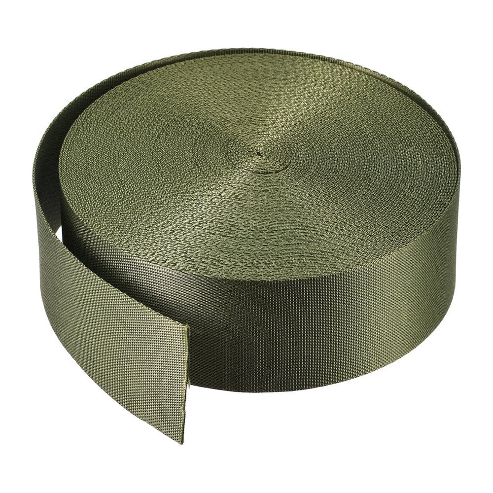 Flat Nylon Webbing Strap 2 Inch 20 Yards Blue for Backpack, Luggage-Rack