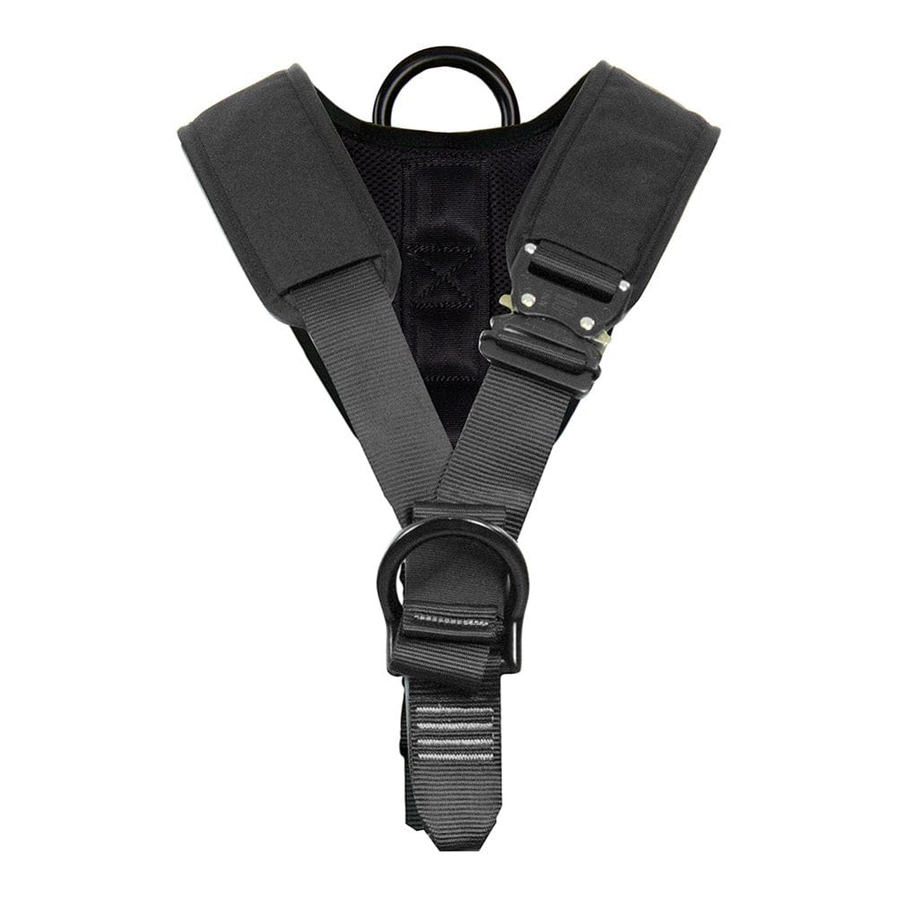 Fusion Climb Spartacus Tactical EVA Padded Adjustable Zipline Harness Chest Piece 23Kn M-XL Black
