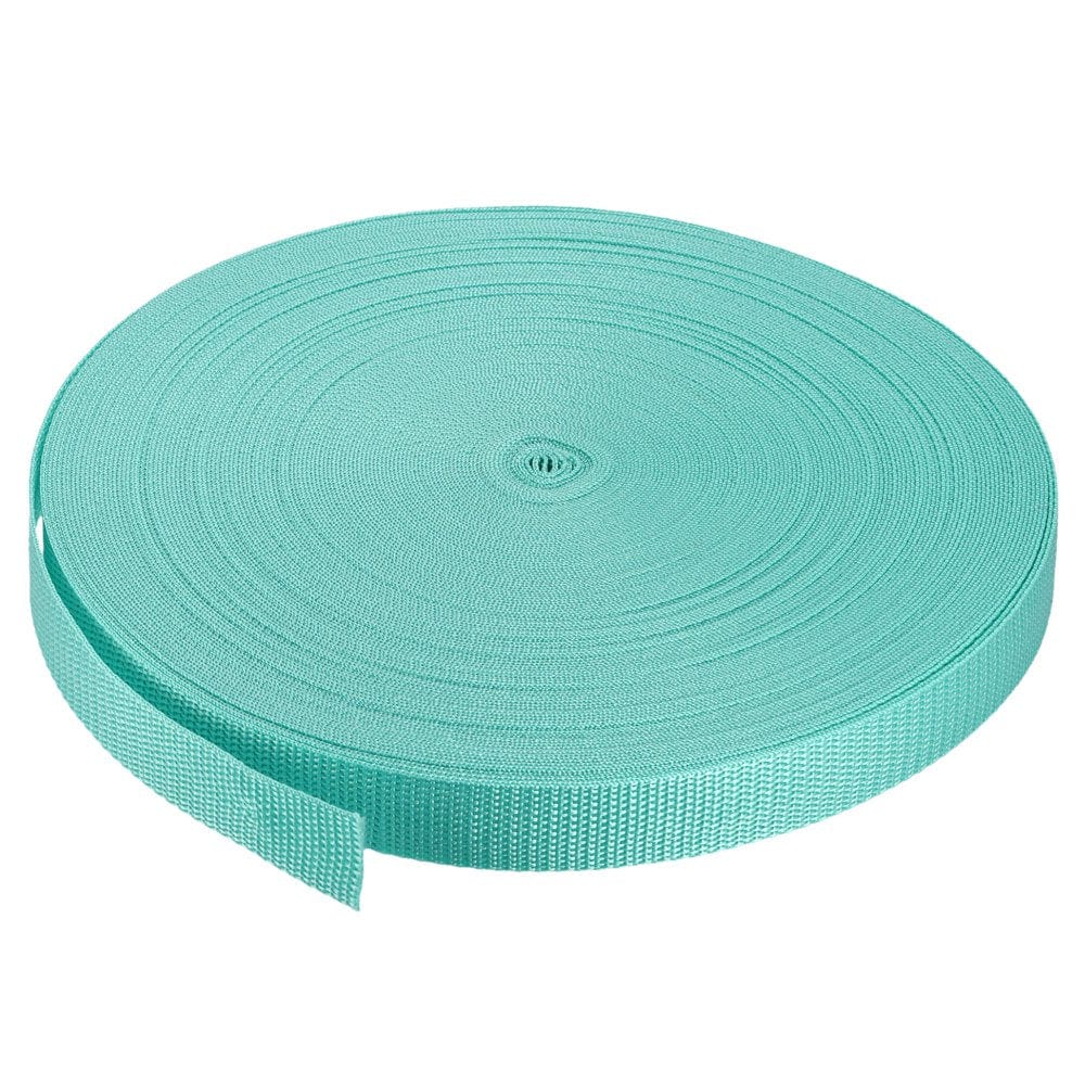 Heavyweight Polypropylene Webbing Strap 1" 50 Yards Dark Green Strapping Band for Outdoor