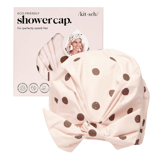 kitsch Shower Cap Blush Dot #10087812