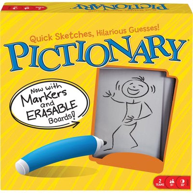 Mattel-1Pk Mattel Pictionary - the Classic Quick Draw Game since 1985 - Guesses Can Be Just as Hilarious as The
