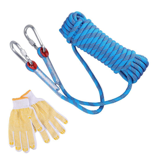 NICEXMAS 15M Tree Climbing Safety Sling Rappelling Rope Auxiliary Cord Equipment (Random Color)