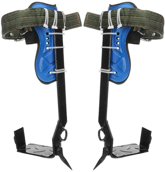 Onemayship 2Pcs Tree Climbing Spike Set 2 Gear with Harness Belt Pole Climbing Spikes Adjustable Climbing Tree Non-Slip Pedal for Picking Fruit,Climbing
