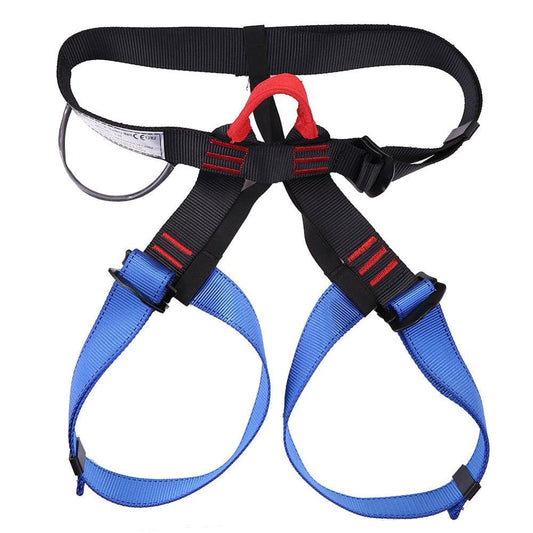 Outdoor Rock Climbing Harness Waist Support Half Body Safety Belt (Blue)