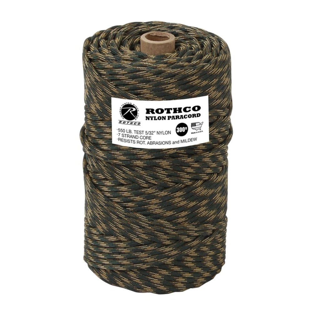 Rothco Nylon Paracord (Black, 300-Feet, 550-Pound)