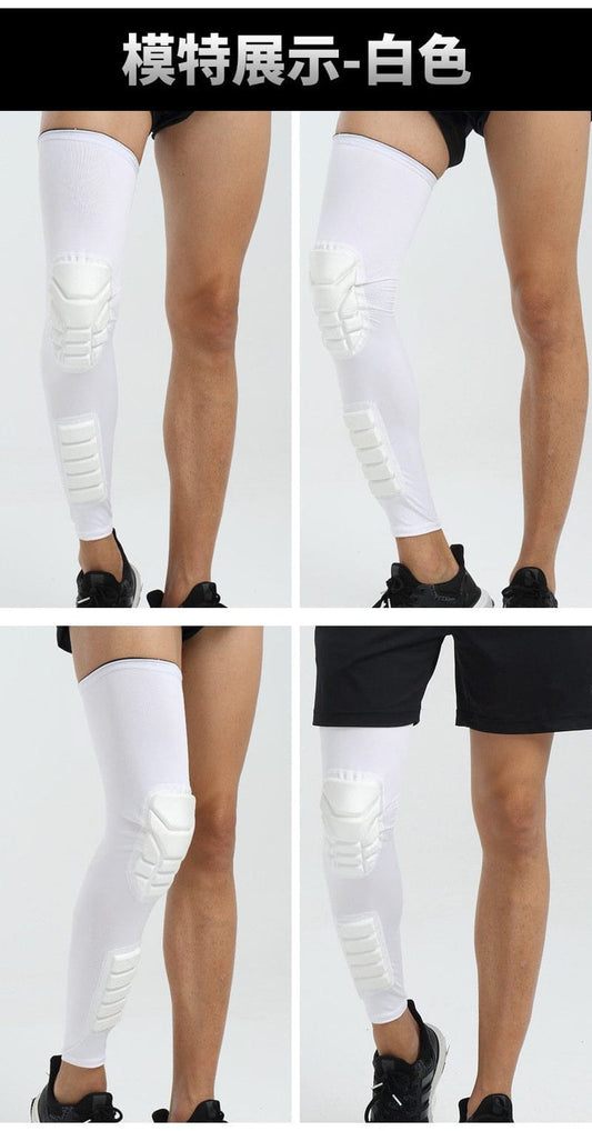 Shock Absorption Basketball Knee Sleeve Adult Football Knee Brace Support Leg Sleeve Knee Protector for Basketball Foodball Skating Cycling