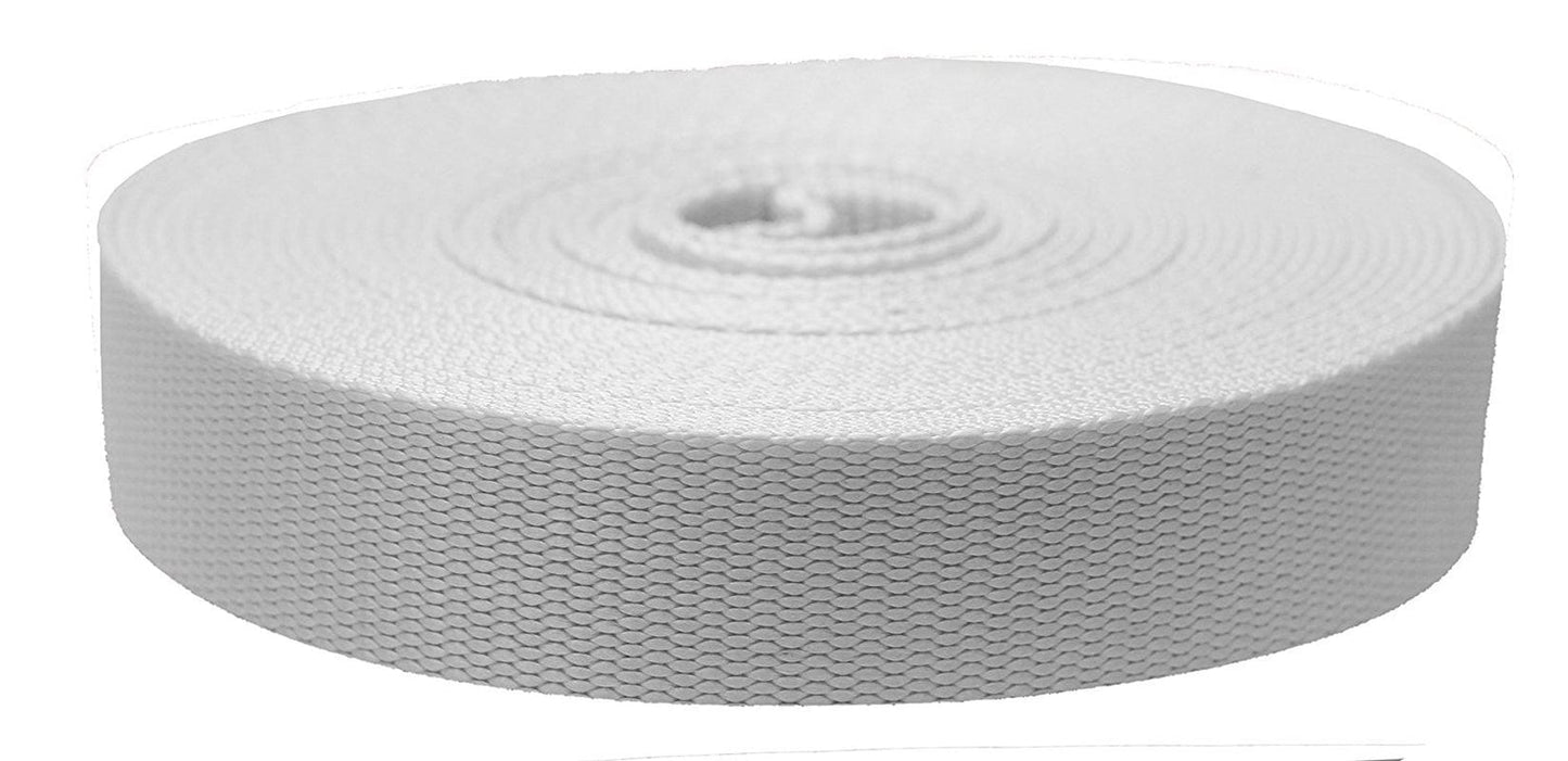 Strapworks 1 Inch X 10 Yard Flat Nylon Webbing Strap, Dark Red