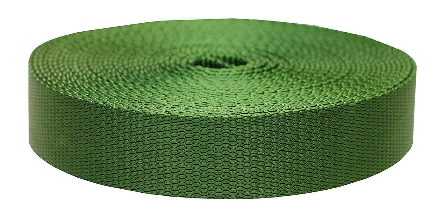 Strapworks 1 Inch X 10 Yard Flat Nylon Webbing Strap, Dark Red