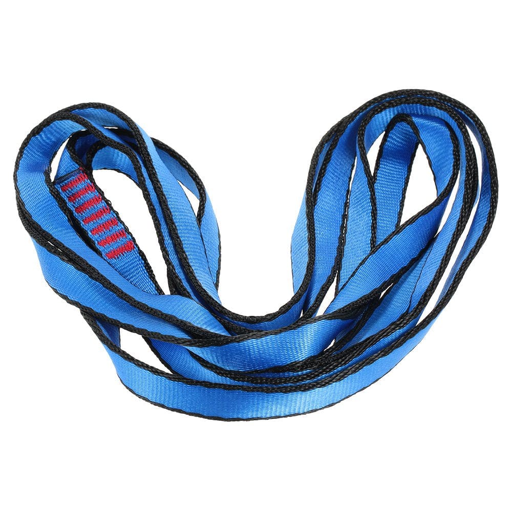 Suzicca 23KN 16Mm 150Cm/4.9Ft Rope Runner Webbing Sling Flat Strap Belt for Mountaineering Rock Climbing Caving Rappelling Rescue Engineering