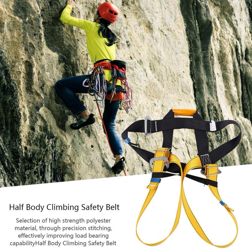 Tebru Climbing Harness, Climbing Safety Strap,Outdoor Climbing Harness Safety Belt Strap for Rock Climbing Mountaineering Rescue Caving