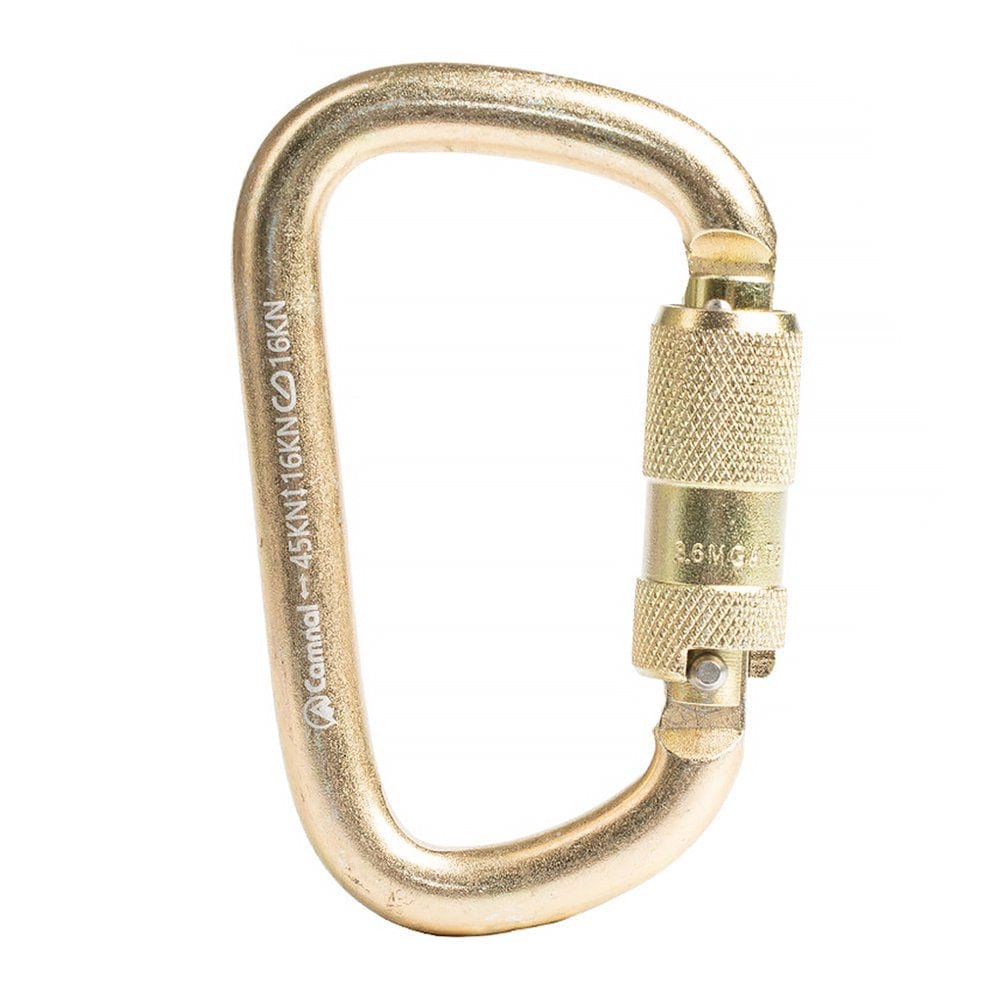 Toma Climbing Carabiner Professional Simple Load-Bearing Safety Lock Firm Automatic Safe Lock Quickdraw Tool Rope Clip for Protection Silver