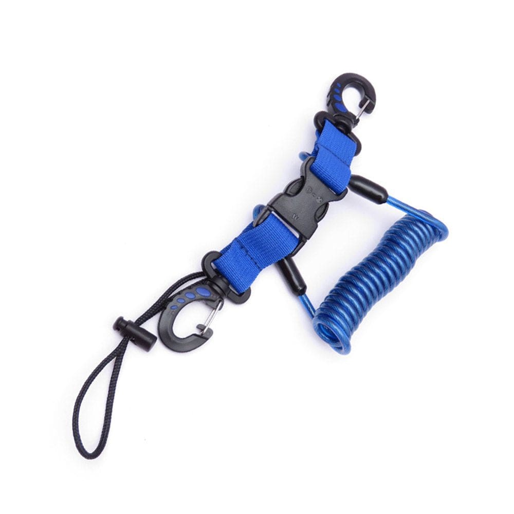 Toma TPU Diving Anti-Lost Lanyard Portable Heavy Duty Quick Release Stainless Steel Buckle Outdoor Sport Freediving Climbing Rope