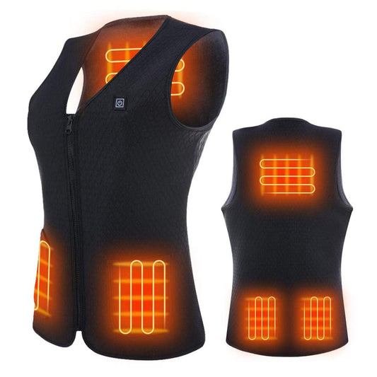 Unisex Electric Heated Vest USB Charging Washable Cold-Proof for Sports Hiking Climbing One Button US Size XXL