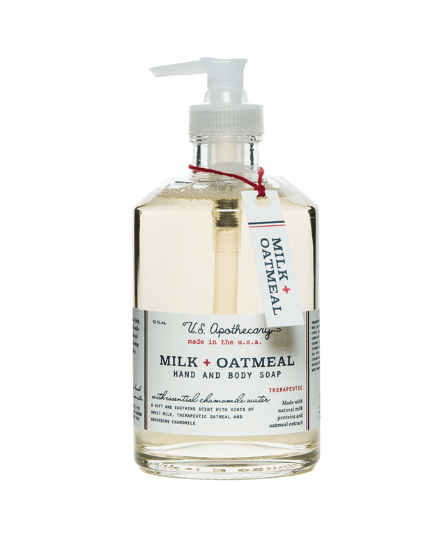 U.S. Apothecary Milk + Oatmeal Hand and Body Soap