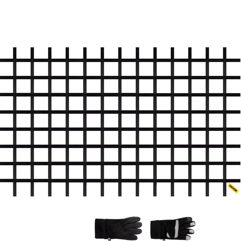 VEVOR Climbing Cargo Net, 8' X 6' Playground Climbing Net, Polyester Material, Rope Ladder, Swingset, Large Military Climbing Cargo Net for Kids & Adult, Indoor & Outdoor, Treehouse, Jungle Gyms