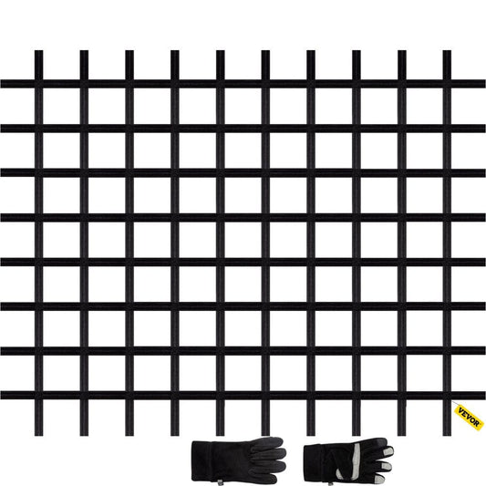 VEVOR Climbing Cargo Net, 8' X 6' Playground Climbing Net, Polyester Material, Rope Ladder, Swingset, Large Military Climbing Cargo Net for Kids & Adult, Indoor & Outdoor, Treehouse, Jungle Gyms